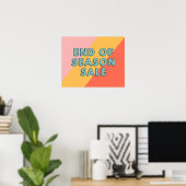 Panneau de vente, Affiche de fin de saison (Bureau à domicile)