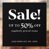 Panneau de vente classique noir et blanc de vente  (Feuille 2)