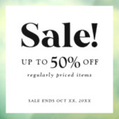 Panneau de vente classique noir et blanc de vente (Feuille 3)
