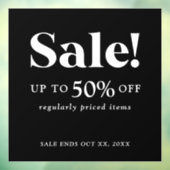 Panneau de vente classique noir et blanc pour la v (Feuille 3)