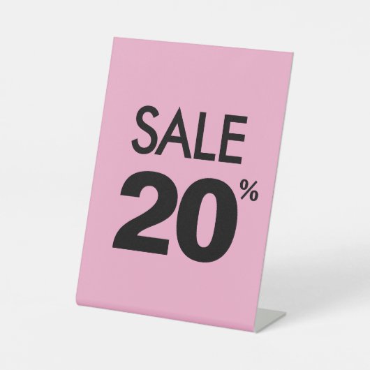 Panneau de vente de 20 % de réduction, signalétiqu (Recto)
