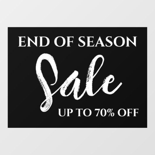 Panneau de vente de fin de saison, Boutique Signal (Feuille)