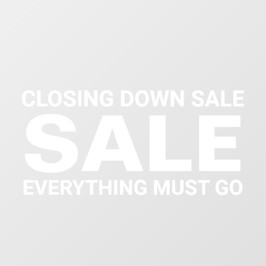 Panneau de vente de liquidation (Feuille)