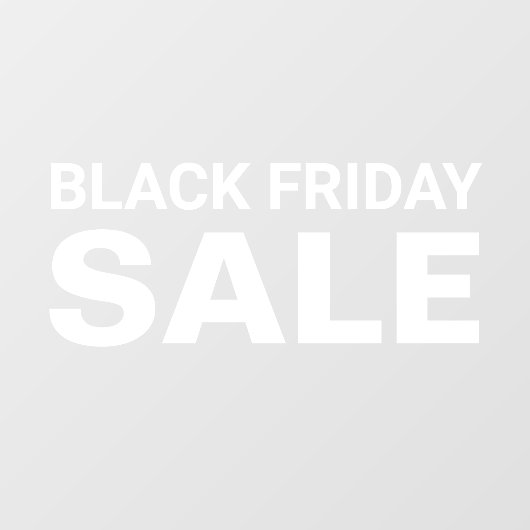 Panneau de vente du vendredi noir (Feuille)