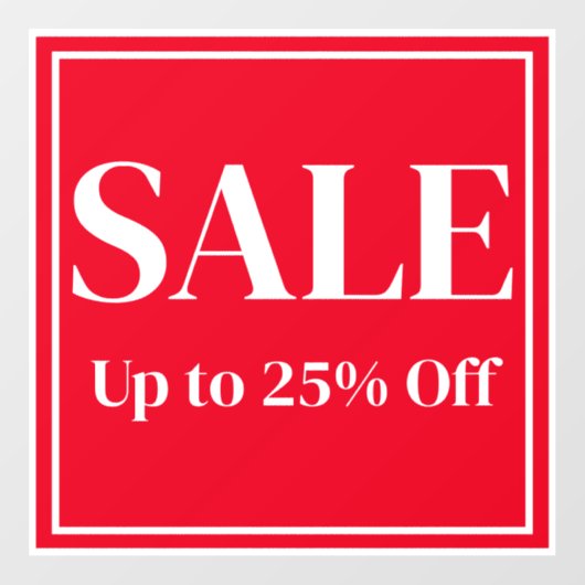 Panneau de vente en fenêtre pour entreprise - Text (Feuille)