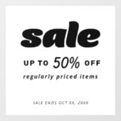 Panneau de vente noir blanc noir de la Boule Class (Feuille)