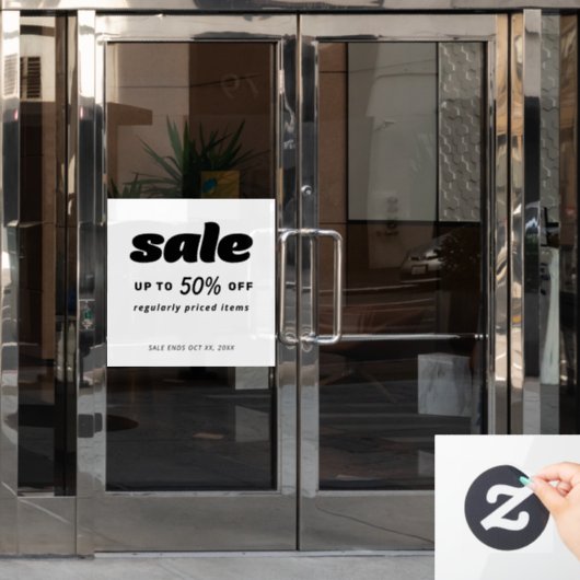 Panneau de vente noir blanc noir de la Boule Class (Porte de bureau)