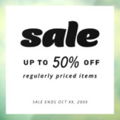 Panneau de vente noir blanc noir de la Boule Class (Feuille 3)