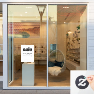 Panneau de vente noir blanc noir de la Boule Class