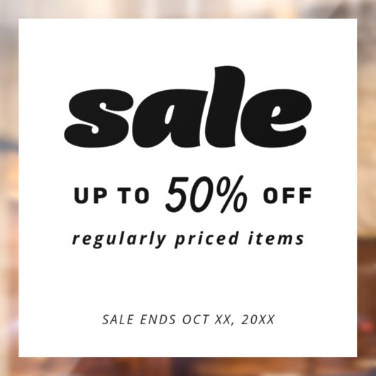 Panneau de vente noir blanc noir de la Boule Class (Feuille 2)