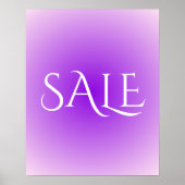 Panneau de vente pourpre, Poster de vente esthétiq (Devant)