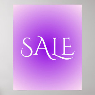 Panneau de vente pourpre, Poster de vente esthétiq