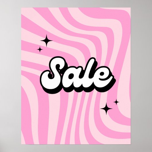 Panneau de vente rétros, Poster de vente rose, Bou (Devant)