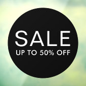 Panneau de vente rond avec texte personnalisé ou j (Feuille 3)