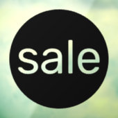 Panneau de vente ronde noir transparent clin de fe (Feuille 3)