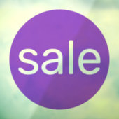 Panneau de vente ronde violet transparent clouage  (Feuille 3)