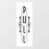 Panneau décoratif de porte à tirer, (Feuille)