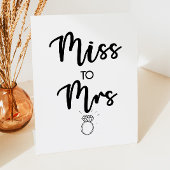 Panneau Décoration Mlle À Mme Fête des mariées