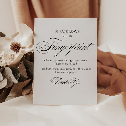 Panneau d'empreintes digitales de l'arbre Mariage 