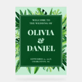 Panneau d'entrée de verdure tropicale (Recto)