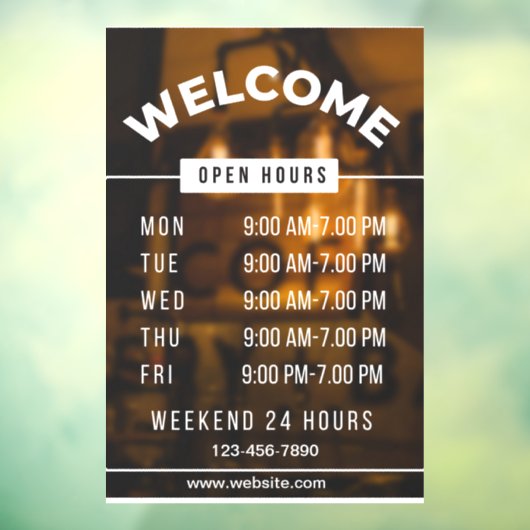 Panneau des heures d'ouverture  (Feuille 3)