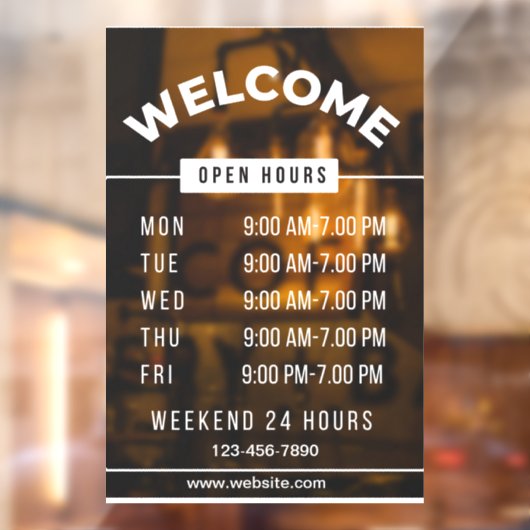 Panneau des heures d'ouverture  (Feuille 2)