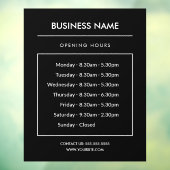 Panneau des Heures d'Ouverture d'Entreprise Autoco (Feuille 3)