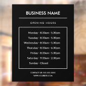 Panneau des Heures d'Ouverture d'Entreprise Autoco (Feuille 2)