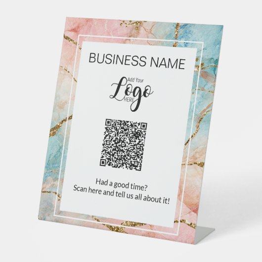 Panneau d'examen du code QR du piédestal - "J'ai p (Recto)