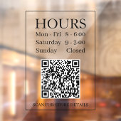 Panneau d'heures d'ouverture, Générer un code QR,  (Feuille 2)