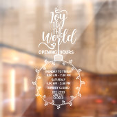 Panneau d'horaires d'ouverture, Noël (Feuille 2)