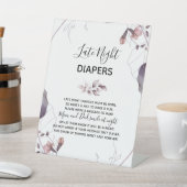 Panneau Diapeurs de Baby shower de fleurs d'aquare (In SItu)