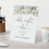 Panneau d'idée de soirée en date florale blanche (In SItu)