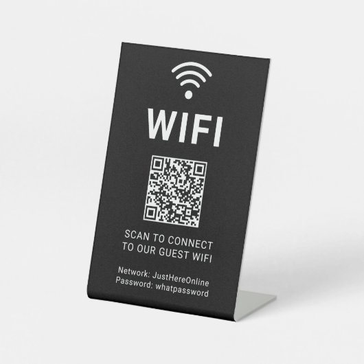 Panneau d'information Wifi Connectez-vous en ligne (Recto)