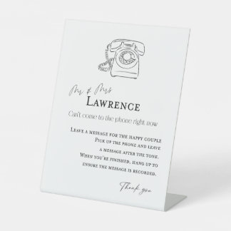 Panneau d'instruction du livre d'invité audio