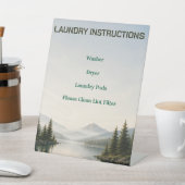 Panneau d'instructions de lessive pour location Ai (In SItu)