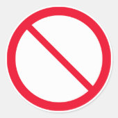 Panneau d'interdiction générale | Stickers ronds c (Devant)