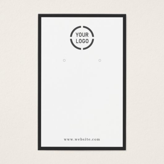 Panneau d'oreille blanche à la bordure noire (Devant)