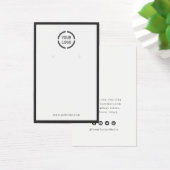 Panneau d'oreille blanche à la bordure noire (Bureau)