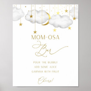 Panneau du bar Momosa, Baby shower Boissons Poster
