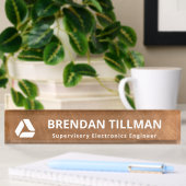Panneau du bureau du logo professionnel de plaque