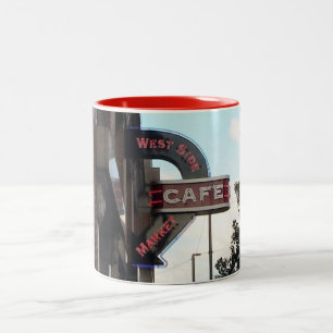 Panneau du café du marché, Cleveland OH Mug