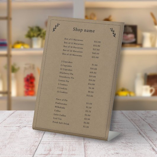 Panneau du centre de prix Noir, Kraft & Russe