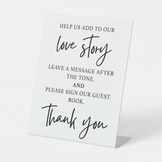 Panneau du Charming Tabletop Mariage Audio Livre d (Recto)
