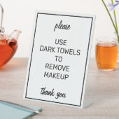 Panneau du comptoir de serviettes de maquillage bl (In SItu)