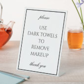 Panneau du comptoir de serviettes de maquillage bl (In SItu)