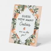 Panneau du jeu Little Cutie Baby shower Guess (Recto)