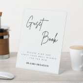 Panneau du livre d'hôtes mariage | Symbole de réce (In SItu)