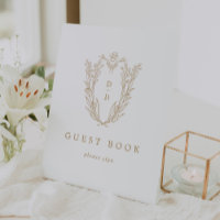 Panneau du livre d'or blanc Mariage DAPHNE