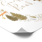 Panneau du livre d'or du Baby shower Woodland (Coin)